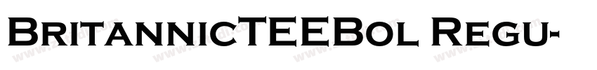 BritannicTEEBol Regu字体转换